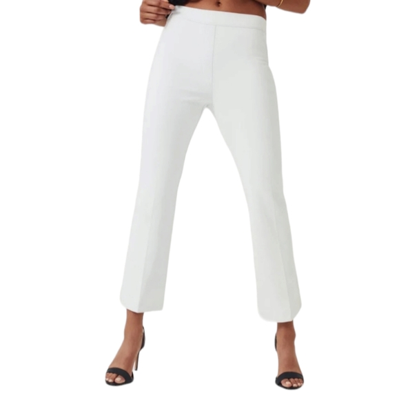 SPANX Women's Slim Straight Pants in Classic White Size L 20372R Grey Linings - Picture 2 of 16